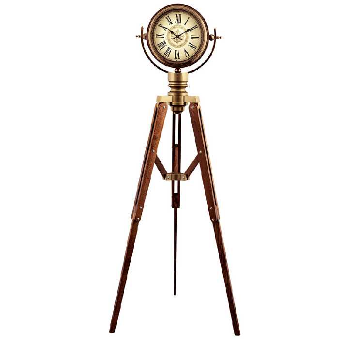 ساعت سه پايه مدرن فلزی لوتوس کد محصول: RUFINO-MFC-9123