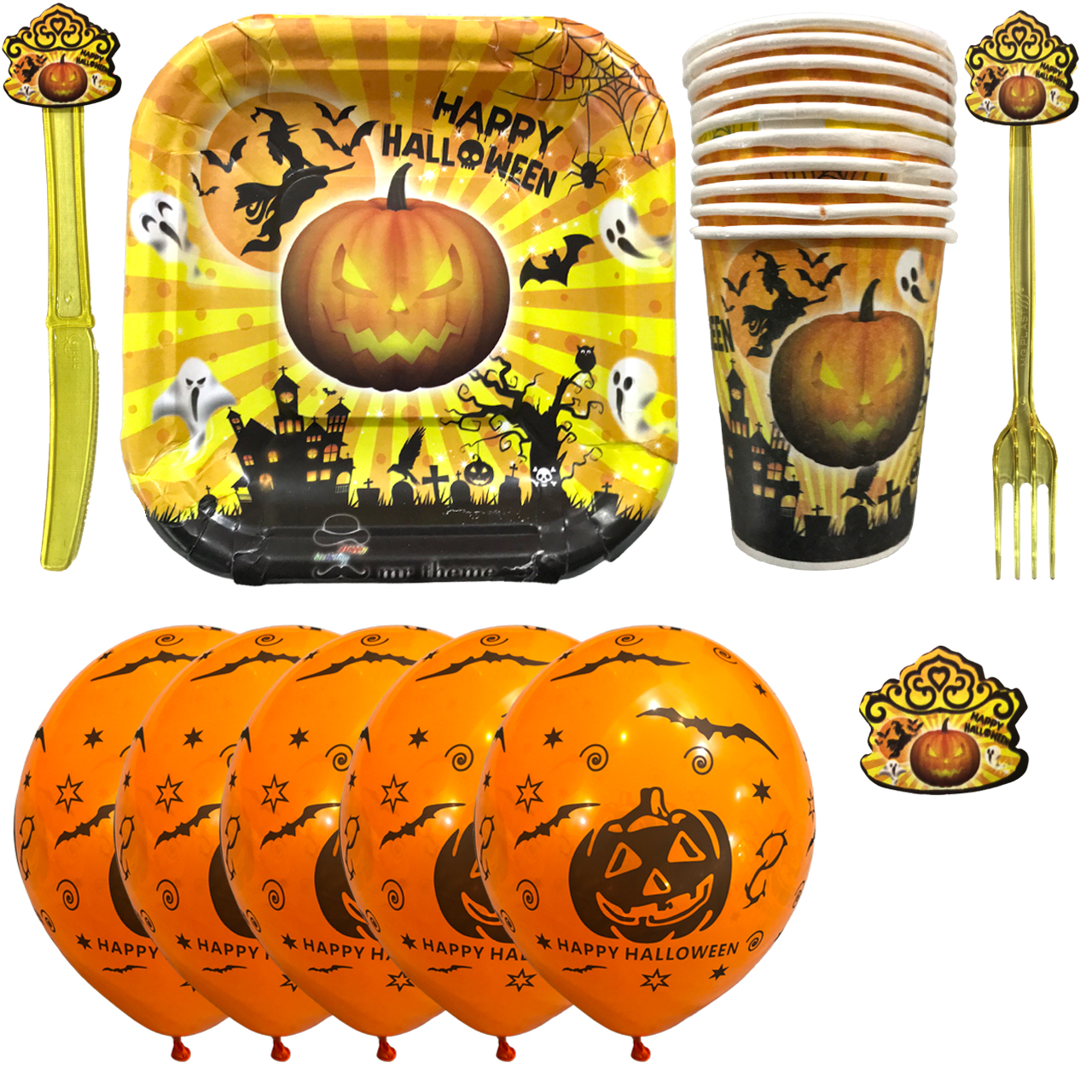 مجموعه 55 عددی تم تولد مستر تم طرح هالوین پلاس