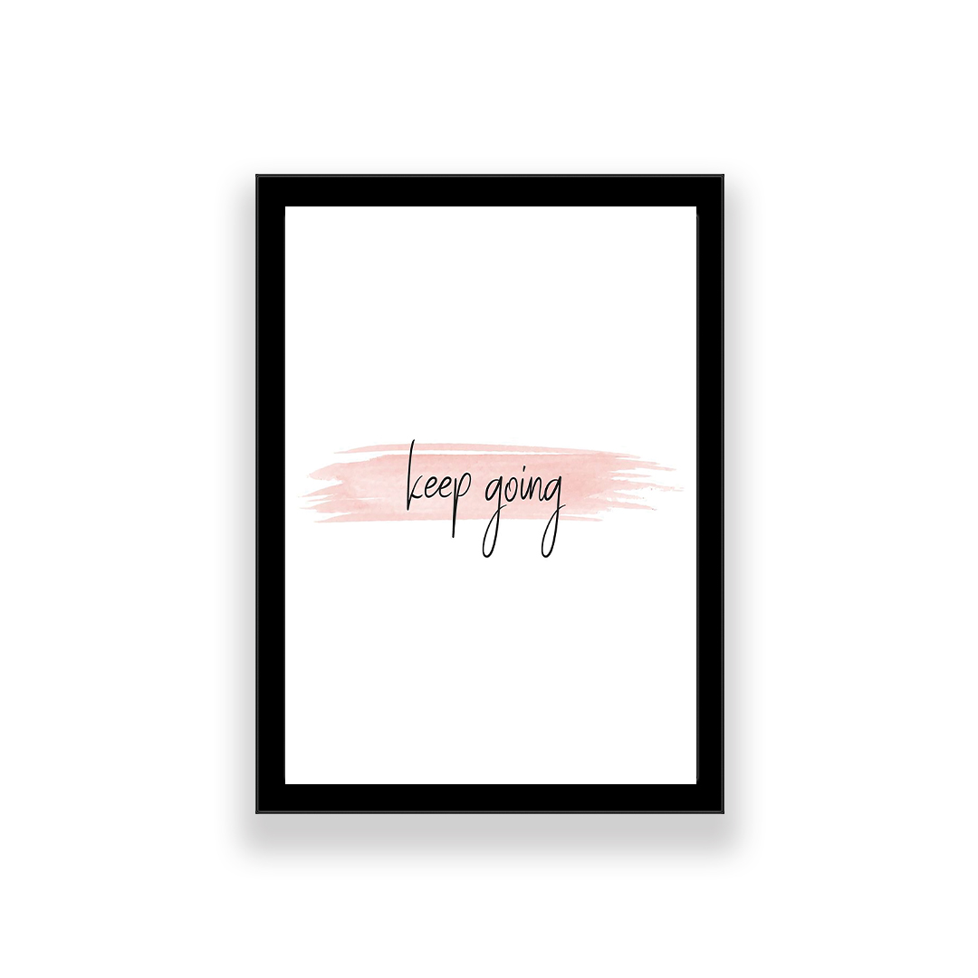 تابلو طرح مینیمال انگیزشی مدل keep going