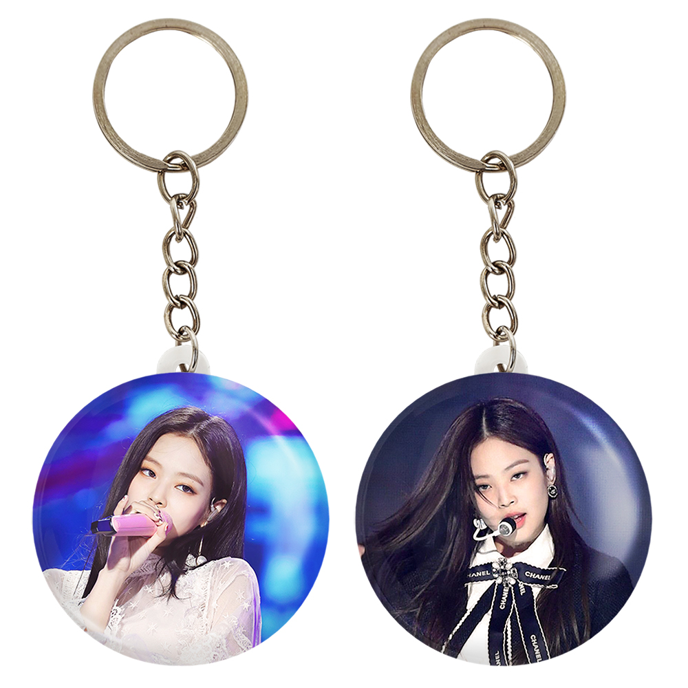 جاکلیدی خندالو مدل جنی بلک پینک کد 1407914072 مجموعه 2 عددی