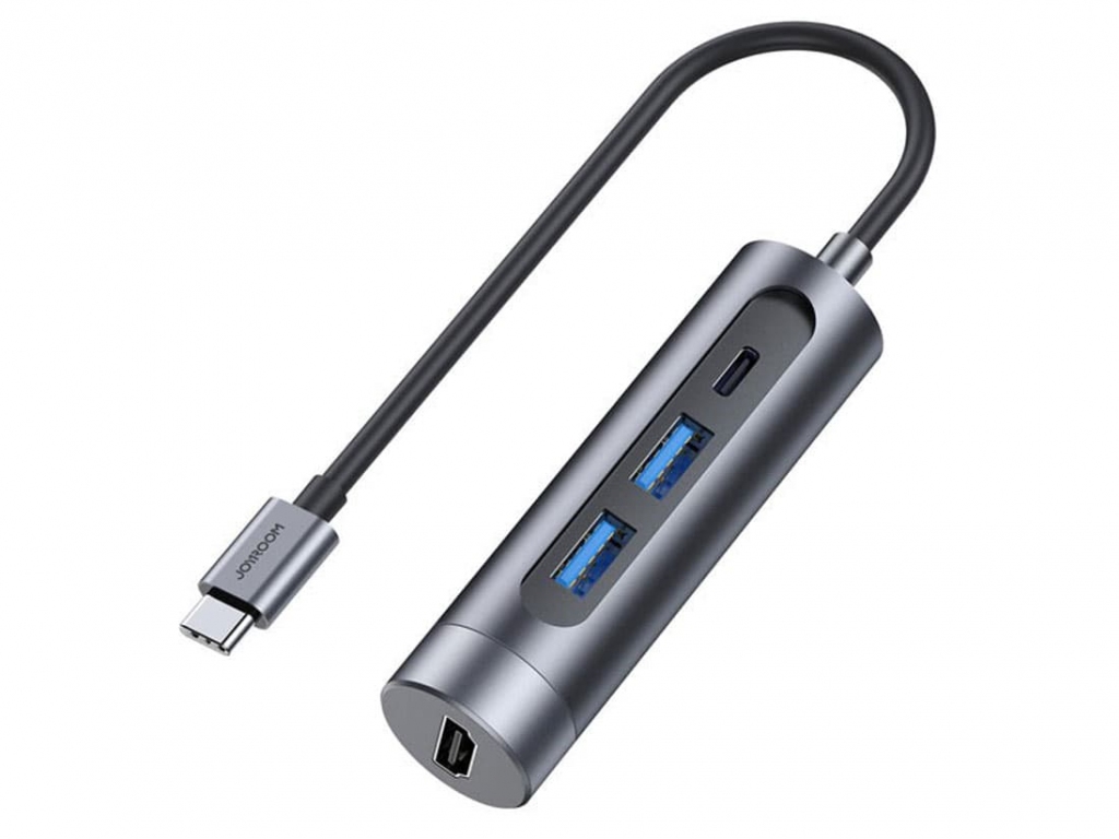 آداپتور هاب چند منظوره جویروم Joyroom USB 3.0*2 HDMI Type-C S-H113