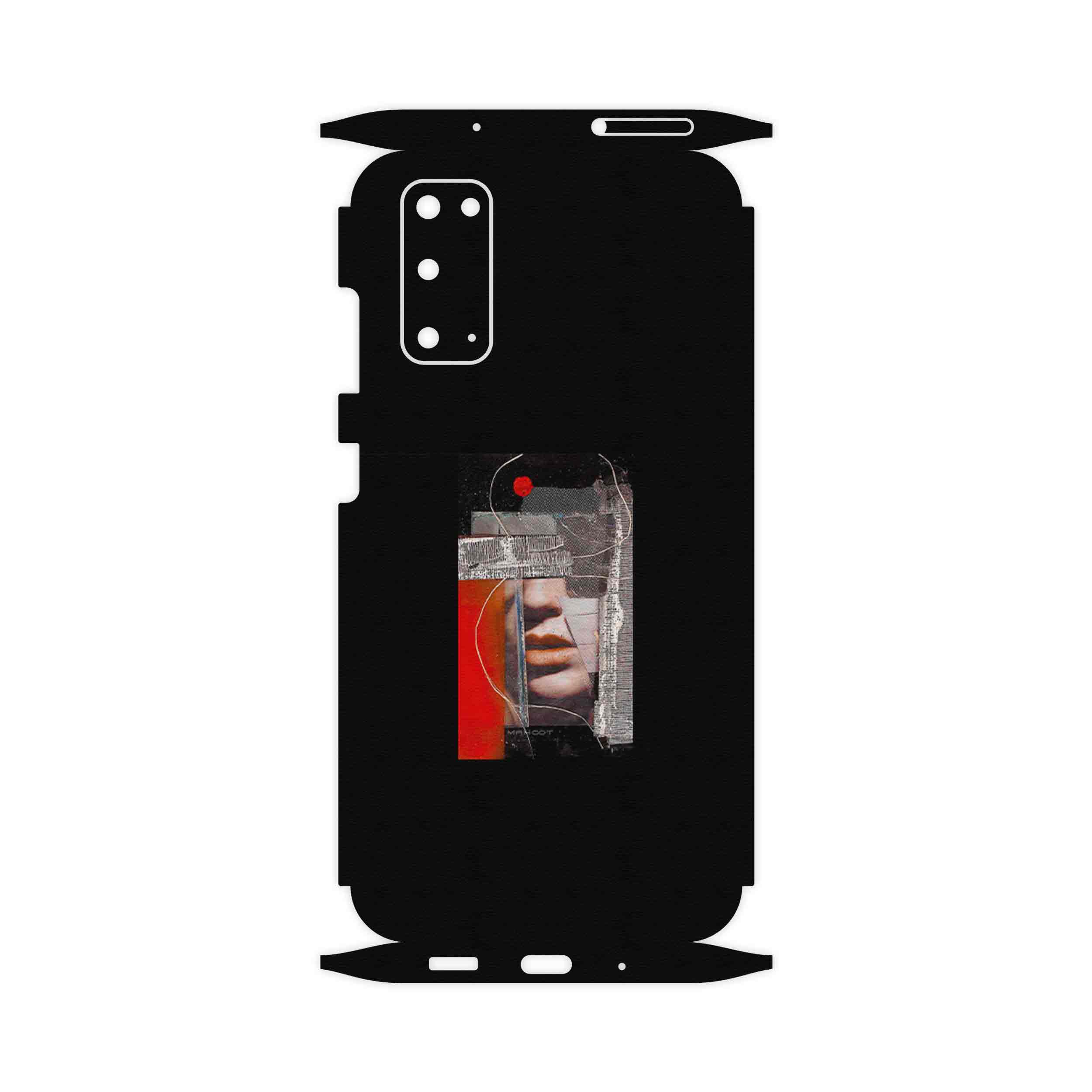 برچسب پوششی ماهوت مدل Collage of Mouth-FullSkin مناسب برای گوشی موبایل سامسونگ Galaxy S20