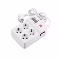 محافظ ولتاژ دیجیتال 4 خانه یخچال ساکو 22402 کابل 1.5 متری