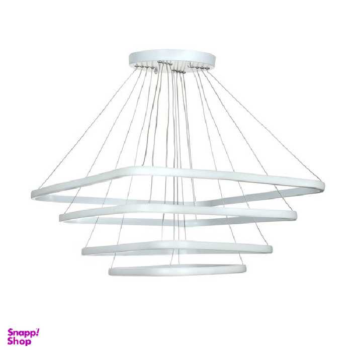 لوستر چراغ اویز 4 حلقه چشمه نور کد A6308/WT