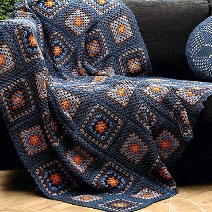 شال مبل و تخت مدل موتیف سایز 120×120 سانتیمتر