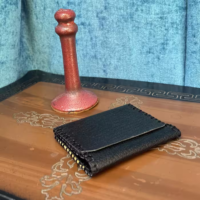 جا کارت چرم دست دوز 
