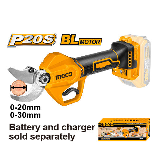 قیچی شارژی براشلس 20 ولت (بدون باطری و شارژی) اینکو کد CSSLI20308