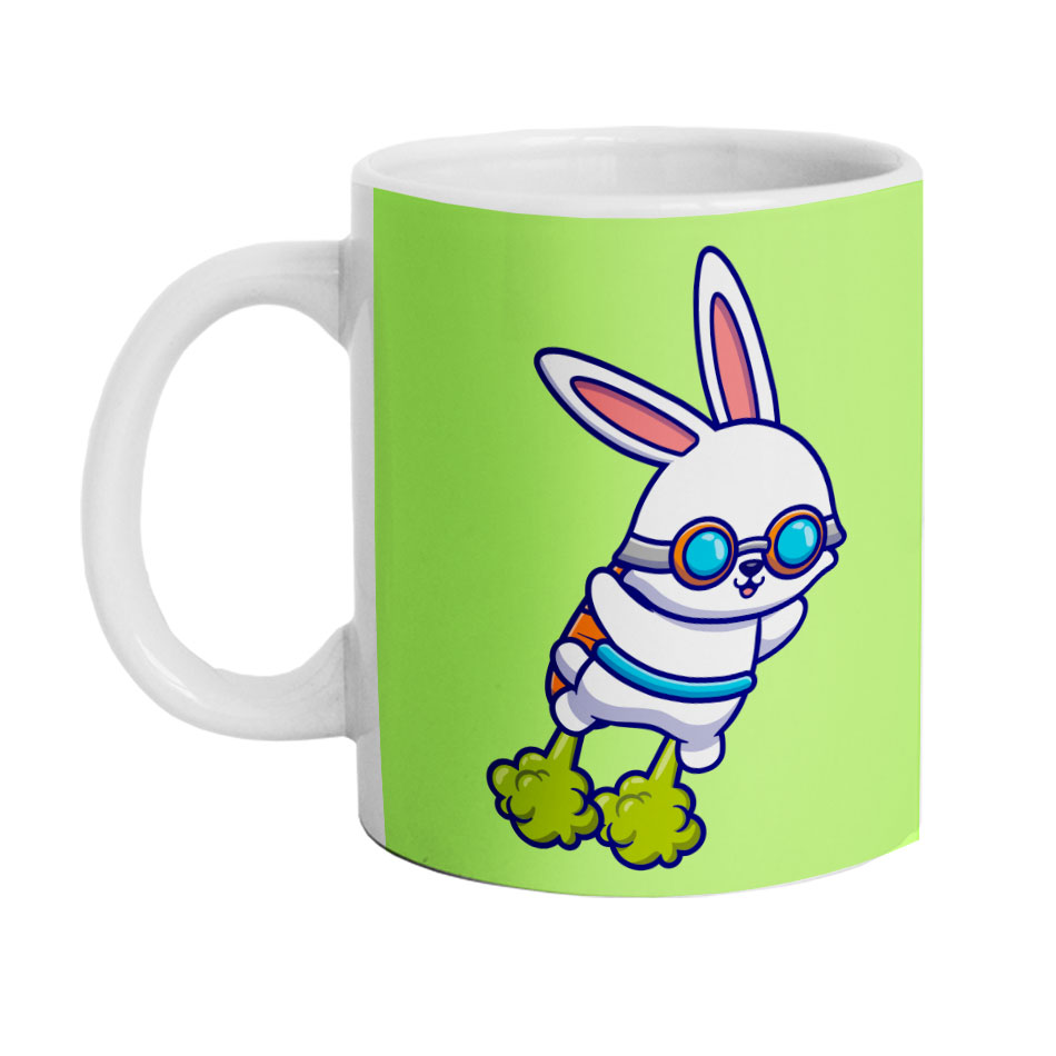 ماگ دارلی طرح خرگوش فانتزی مدل DarlyM677