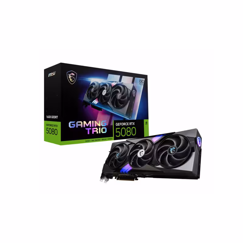 کارت گرافیک ام اس ای مدل GeForce RTX 5080 GAMING TRIO 16GB