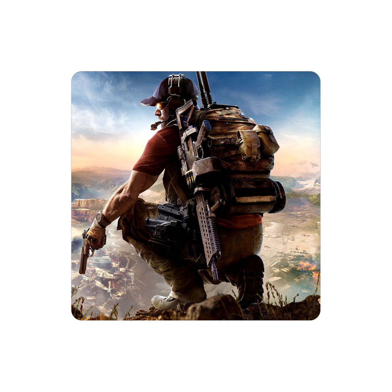 زیر لیوانی طرح Watch Dogs مدل MC1416