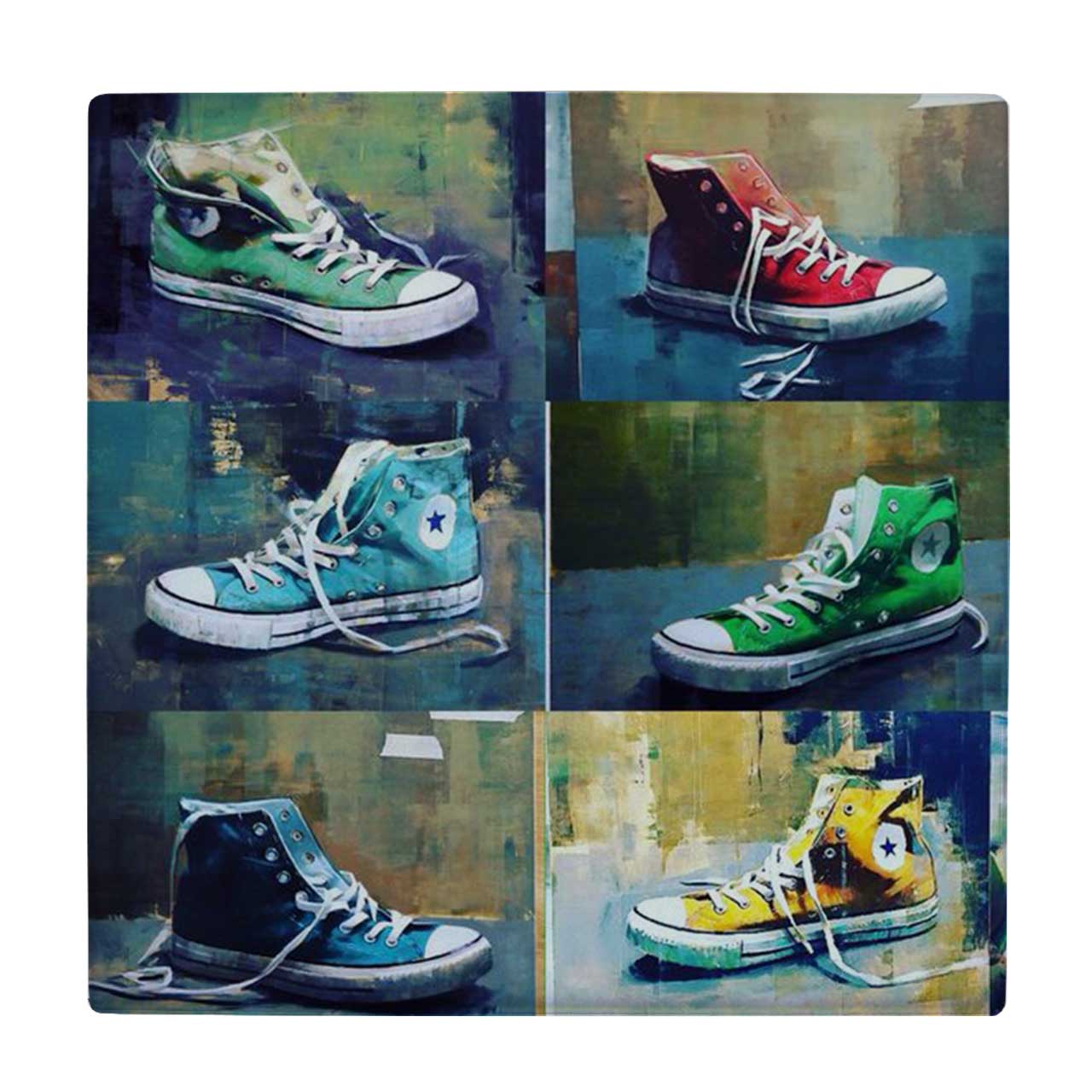 زیر لیوانی طرح کتانی کتانی کانورز کد    3853065_1857