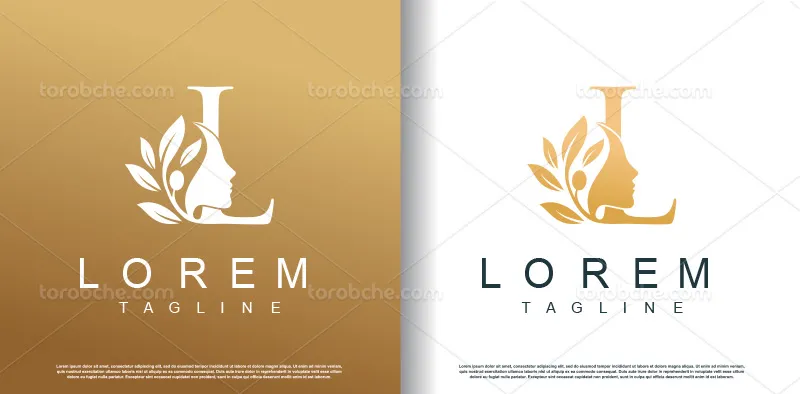 وکتور طرح لوگو سالن زیبایی | گرافیک با طعم تربچه