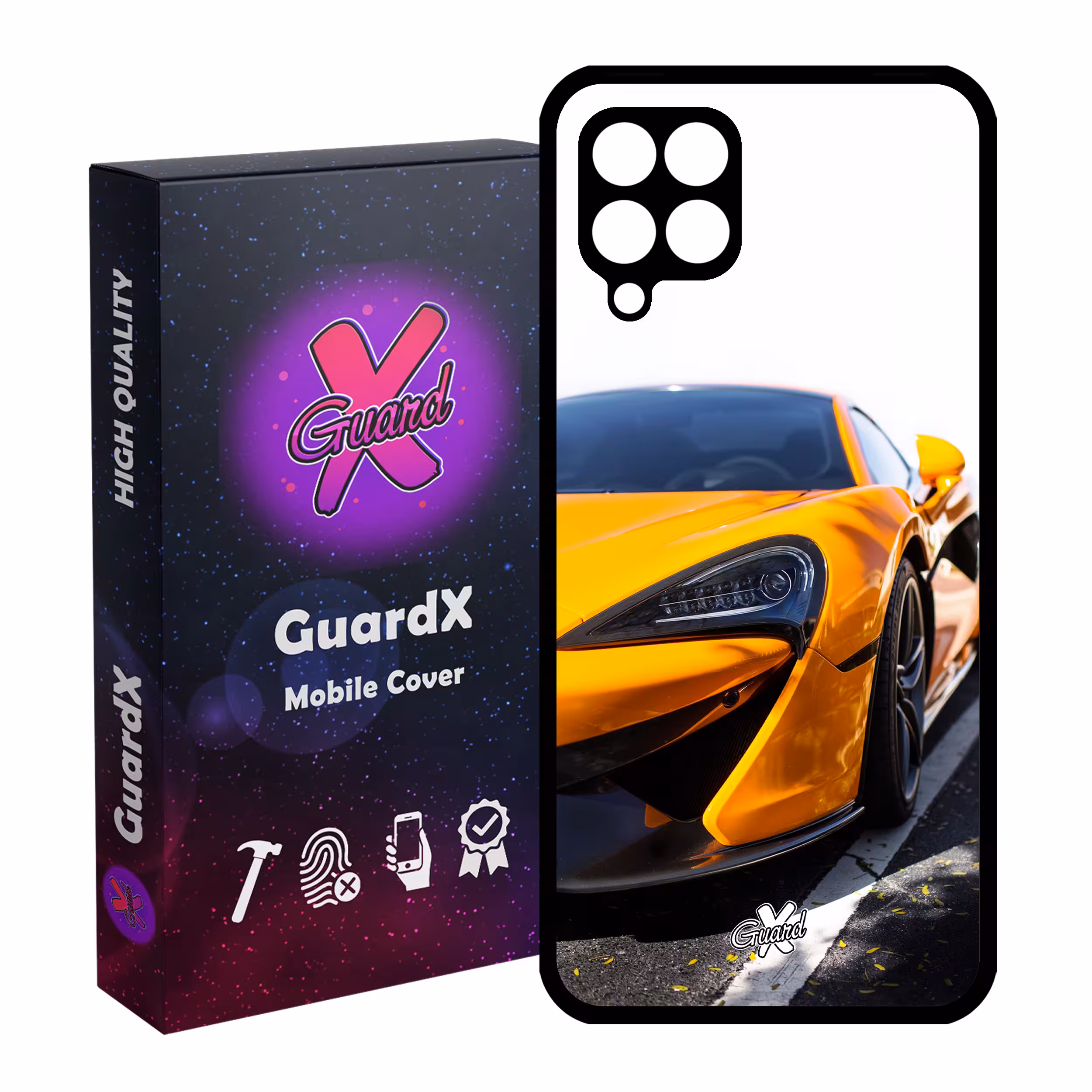 کاور گارد ایکس طرح خودرو مدل Glass10193 مناسب برای گوشی موبایل سامسونگ Galaxy A12