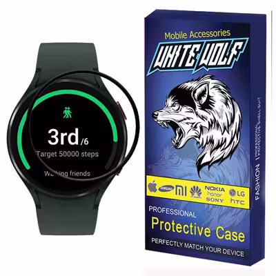 محافظ صفحه نمایش وایت ولف مدل W-PWM مناسب برای ساعت هوشمند سامسونگ Samsung Watch 4 44mm