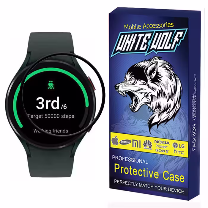 محافظ صفحه نمایش وایت ولف مدل W-PWM مناسب برای ساعت هوشمند سامسونگ Samsung Watch 4 44mm