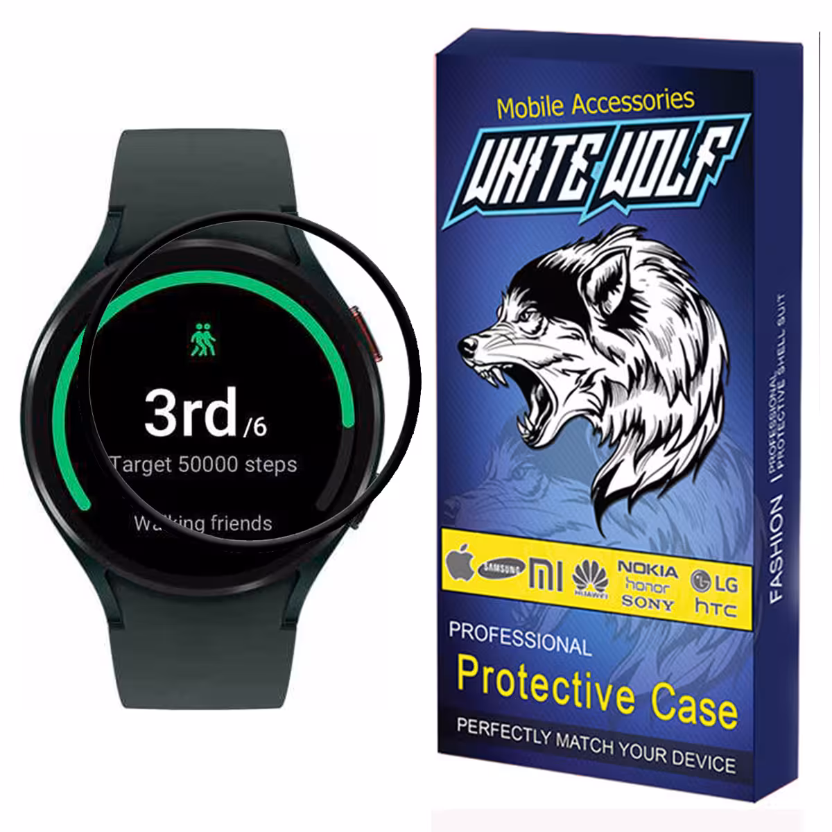محافظ صفحه نمایش وایت ولف مدل W-PWM مناسب برای ساعت هوشمند سامسونگ Samsung Watch 4 44mm