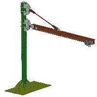 مدل جرثقیل با ظرفیت جابجایی در سالیدورک SOLIDWORKS و کتیا