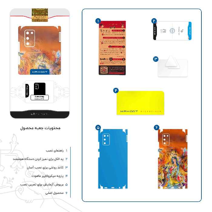 برچسب پوششی ماهوت مدل Persian miniature 2-FullSkin مناسب برای گوشی موبایل سامسونگ Galaxy A03S