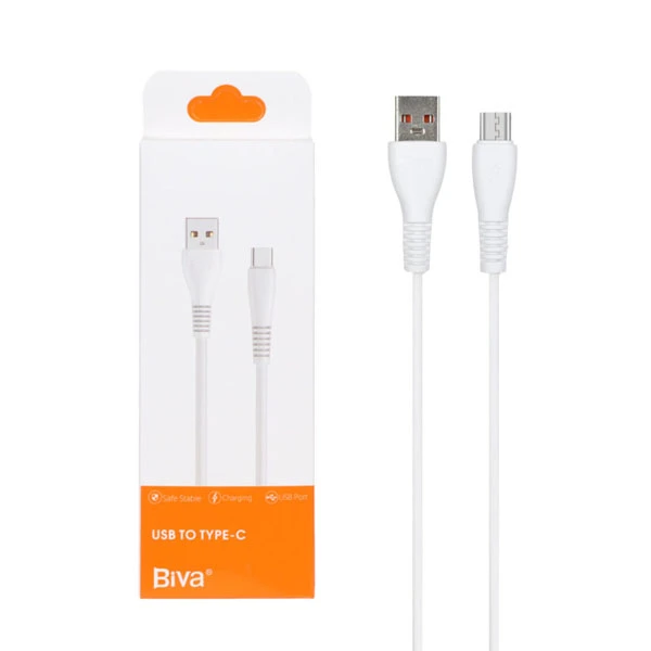 کابل تبدیل USB به microUSB بیوا مدل C-07T طول 1 متر