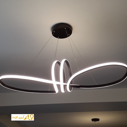 لوستر آویز مدرن طرح پروانه کد 1002
