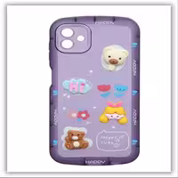 قاب عروسکی برجسته Happy مدل Samsung A04 - M13 5G بنفش