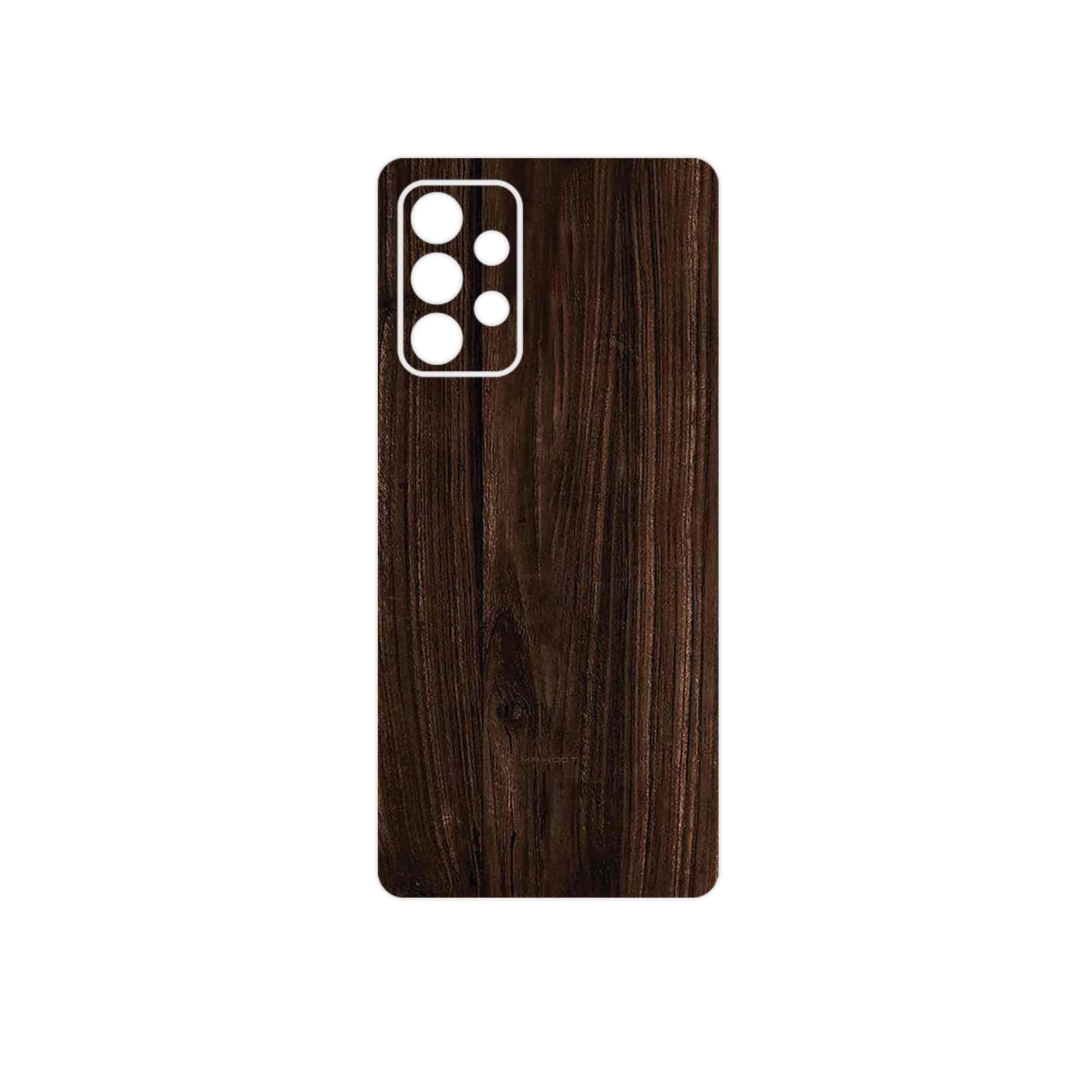 برچسب پوششی ماهوت مدل Dark_Walnut_Wood مناسب برای گوشی موبایل سامسونگ Galaxy A52 4G