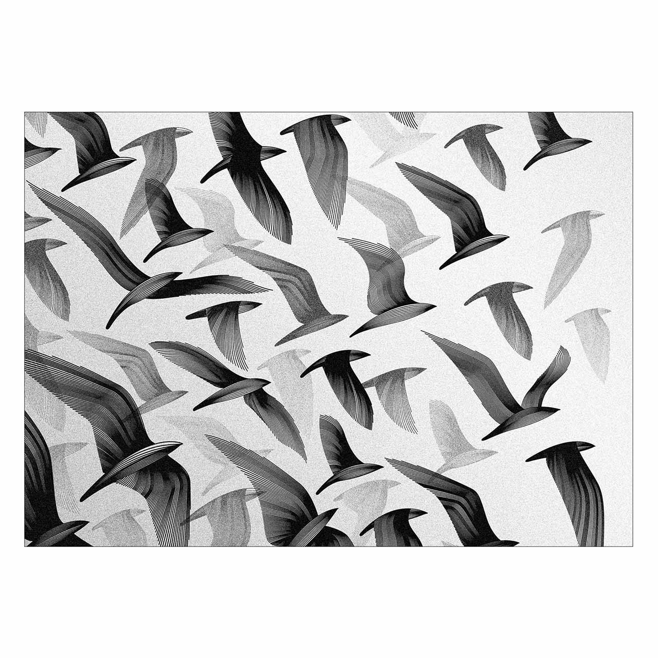 تابلو شاسی ونسونی طرح Bird Handle سایز 30 × 40