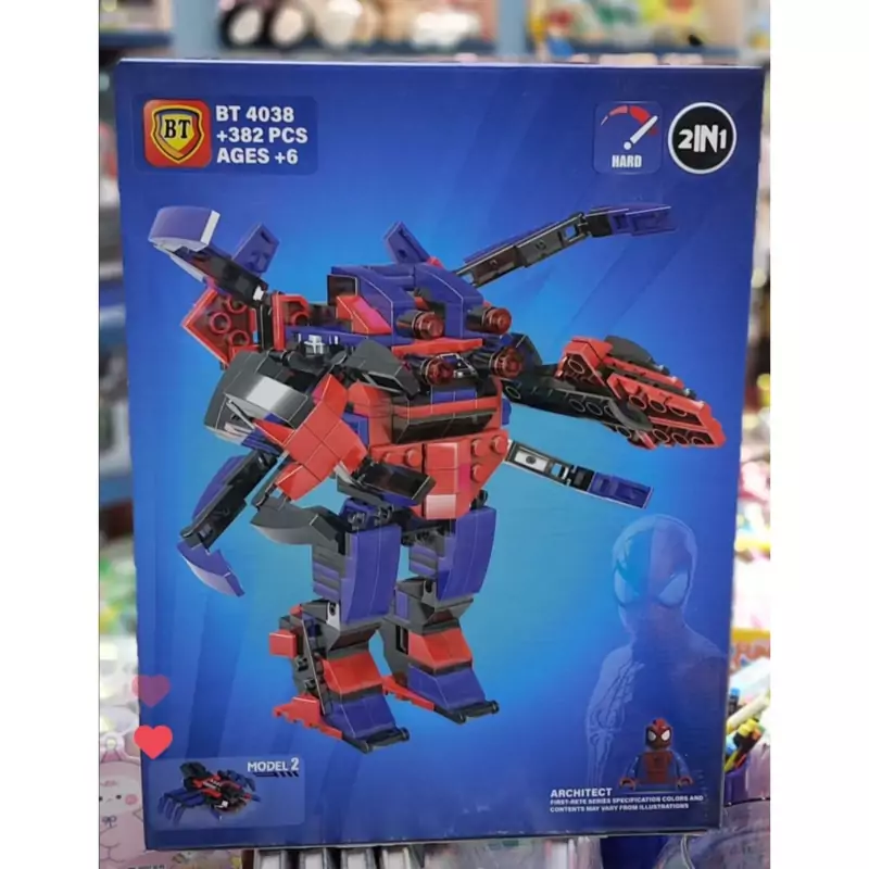 اسباب بازی لگو اسپایدرمن،مردعنکبوتی 383 قطعه سایز بزرگ مناسب برای 6 سال به بالا