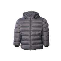 کاپشن خاکستری مردانه مانتو پفی کوتاه تناسب معمولی 940173 1320 Hmleston Zip Coat M hummel