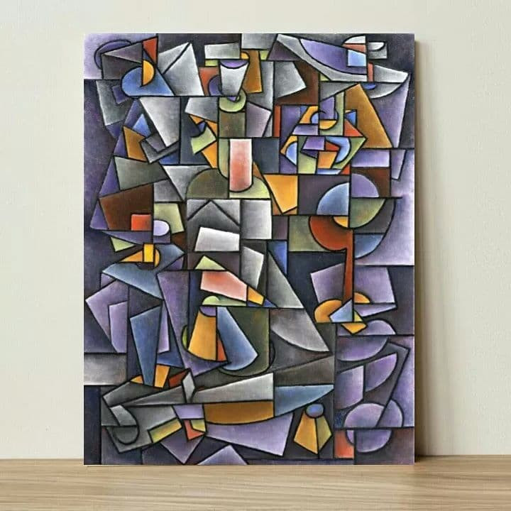 تابلو شاسی مدل نقاشی سبک کوبیسم پیکاسو کد FP9 | دنیای قاب