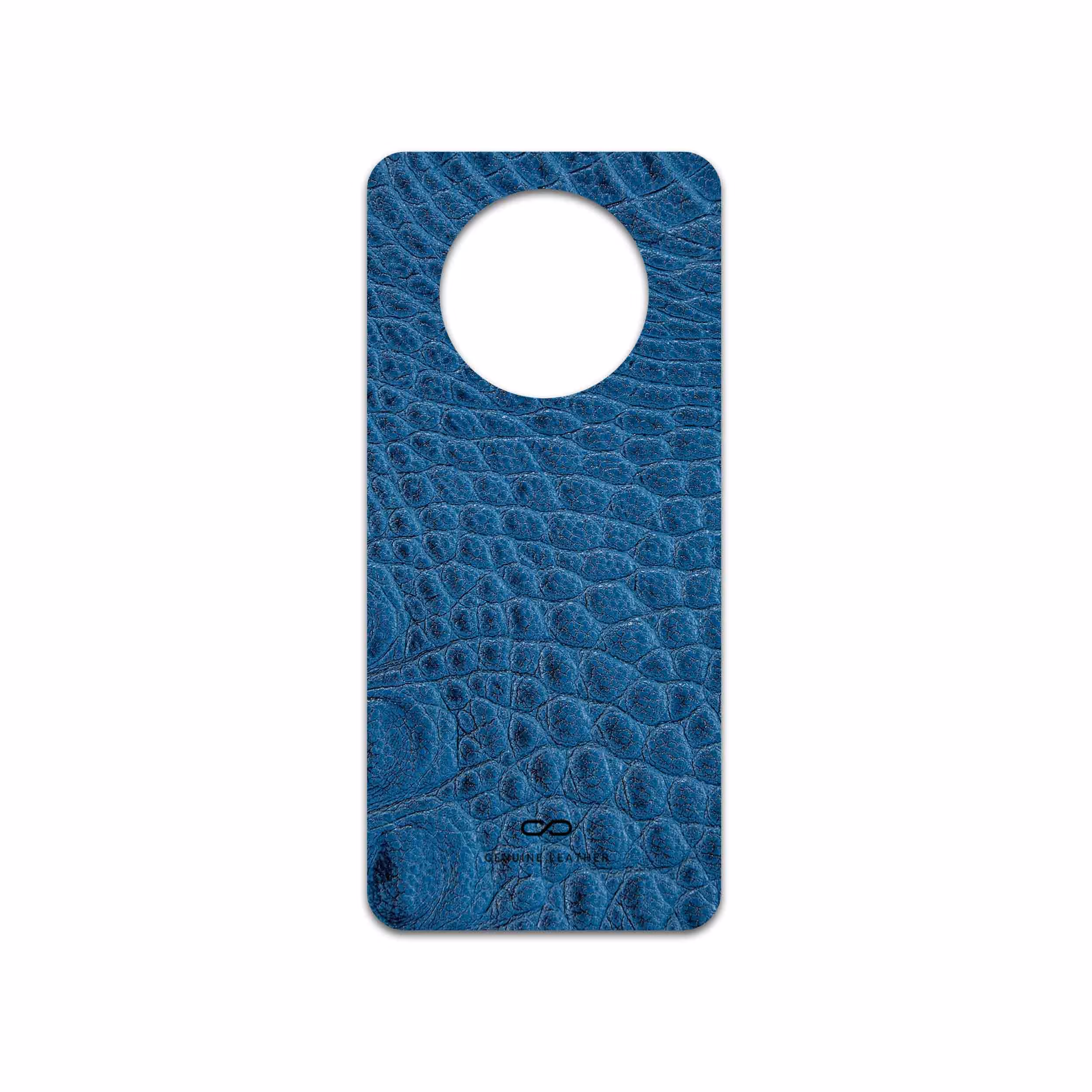 برچسب پوششی ماهوت مدل Blue-Crocodile-Leather مناسب برای گوشی موبایل هوآوی Nova Y90