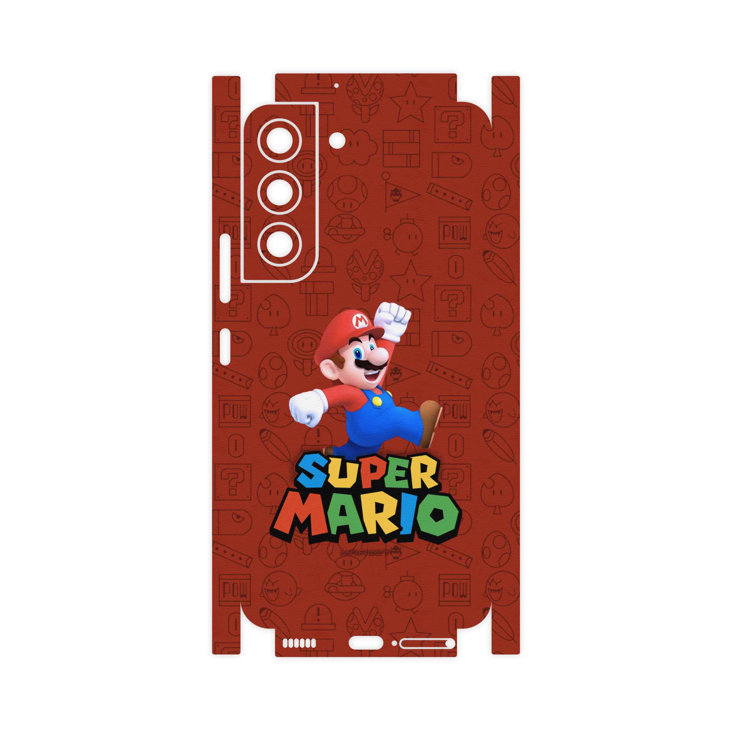 برچسب پوششی ماهوت مدل Super-Mario-Game-FullSkin مناسب برای گوشی موبایل سامسونگ Galaxy S22 5G