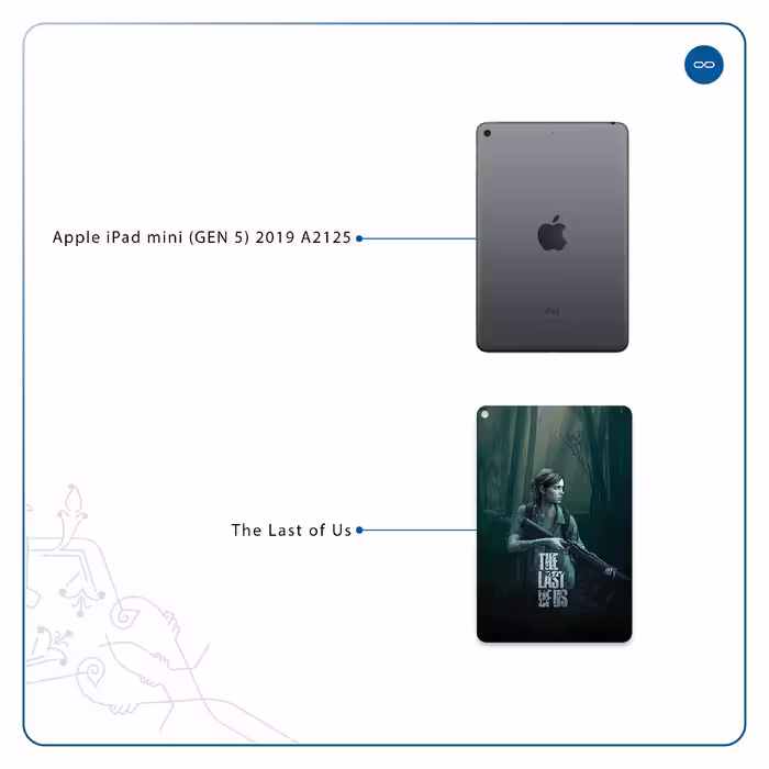 برچسب پوششی ماهوت مدل The Last of Us مناسب برای تبلت اپل iPad mini (GEN 5) 2019 A2125