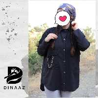 شومیز مشکی نخی رنگ مشکی و ارسال رایگان 