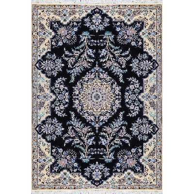 فرش دستبافت دو ونیم متری مدل دسته گلی شش لا کد 498