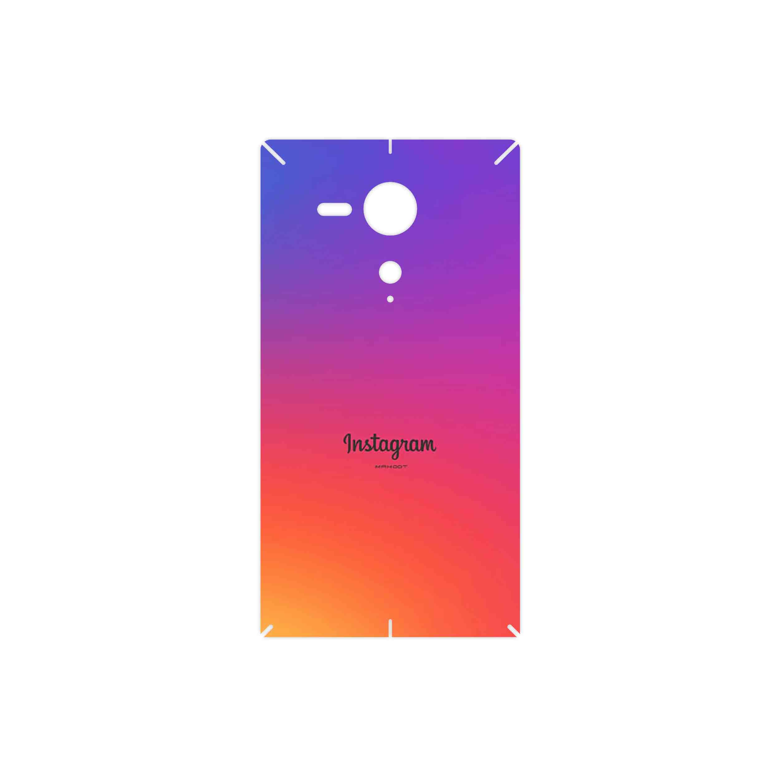 برچسب پوششی ماهوت مدل Instagram مناسب برای گوشی موبایل سونی Xperia SP
