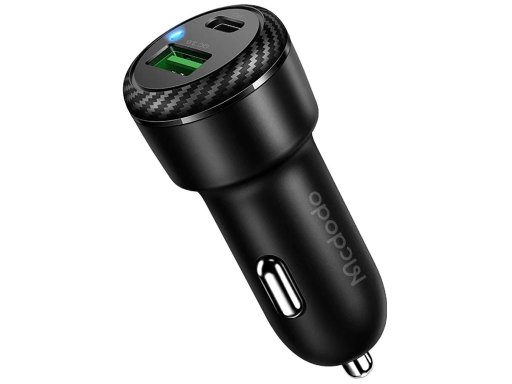 شارژر فندکی فست شارژ ماشین تایپ سی 38 وات مک دودو CC-597