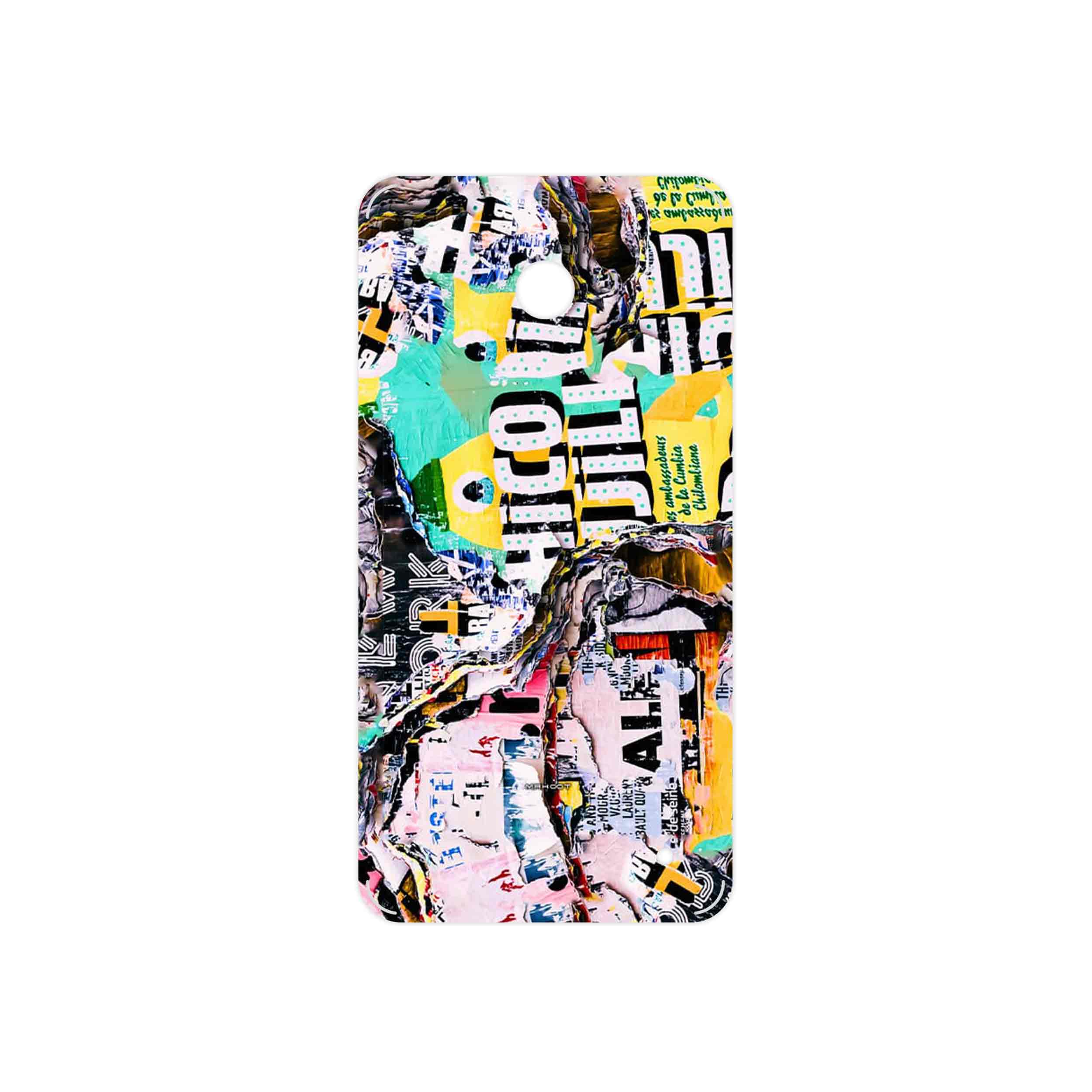 برچسب پوششی ماهوت مدل Collage of Teared Paper مناسب برای گوشی موبایل نوکیا Lumia 630