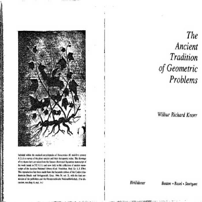 خرید و دانلود نسخه کامل کتاب The Ancient Tradition of Geometrical Problems