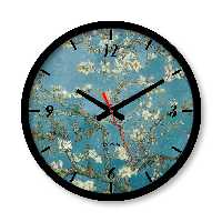 ساعت دیواری بزرگ راویتا طرح نقاشی شکوفه بادام – ون گوک کد 3559