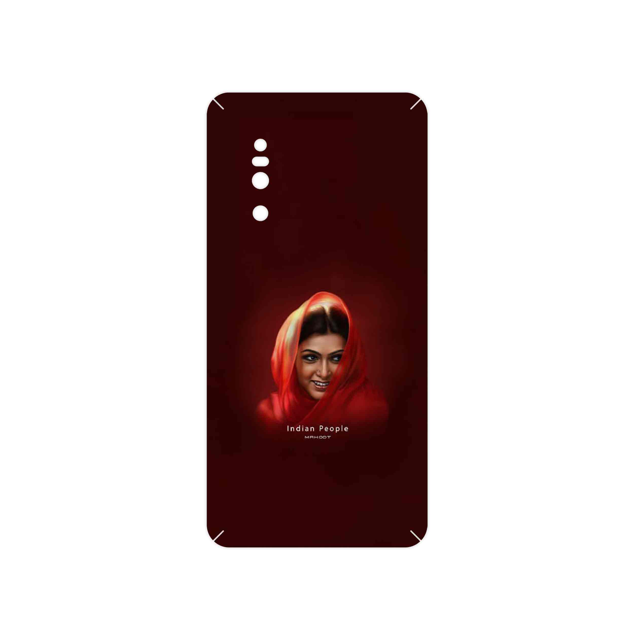 برچسب پوششی ماهوت مدل Portrait of an Indian Woman مناسب برای گوشی موبایل ویوو X27