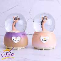 گوی موزیکال پمپی عاشقانه طرح بوسه | کد 29