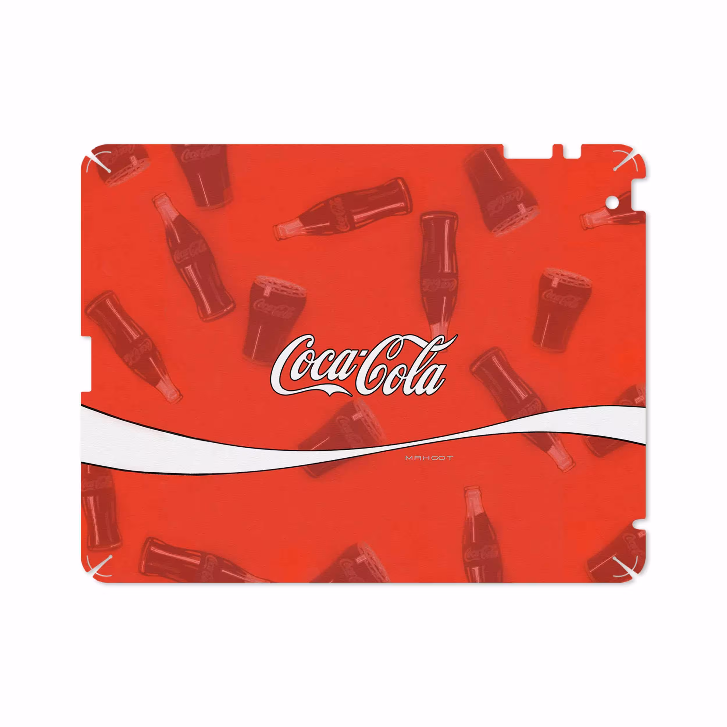 برچسب پوششی ماهوت مدل Coca-Cola-Logo مناسب برای تبلت اپل iPad 2 2011 A1395