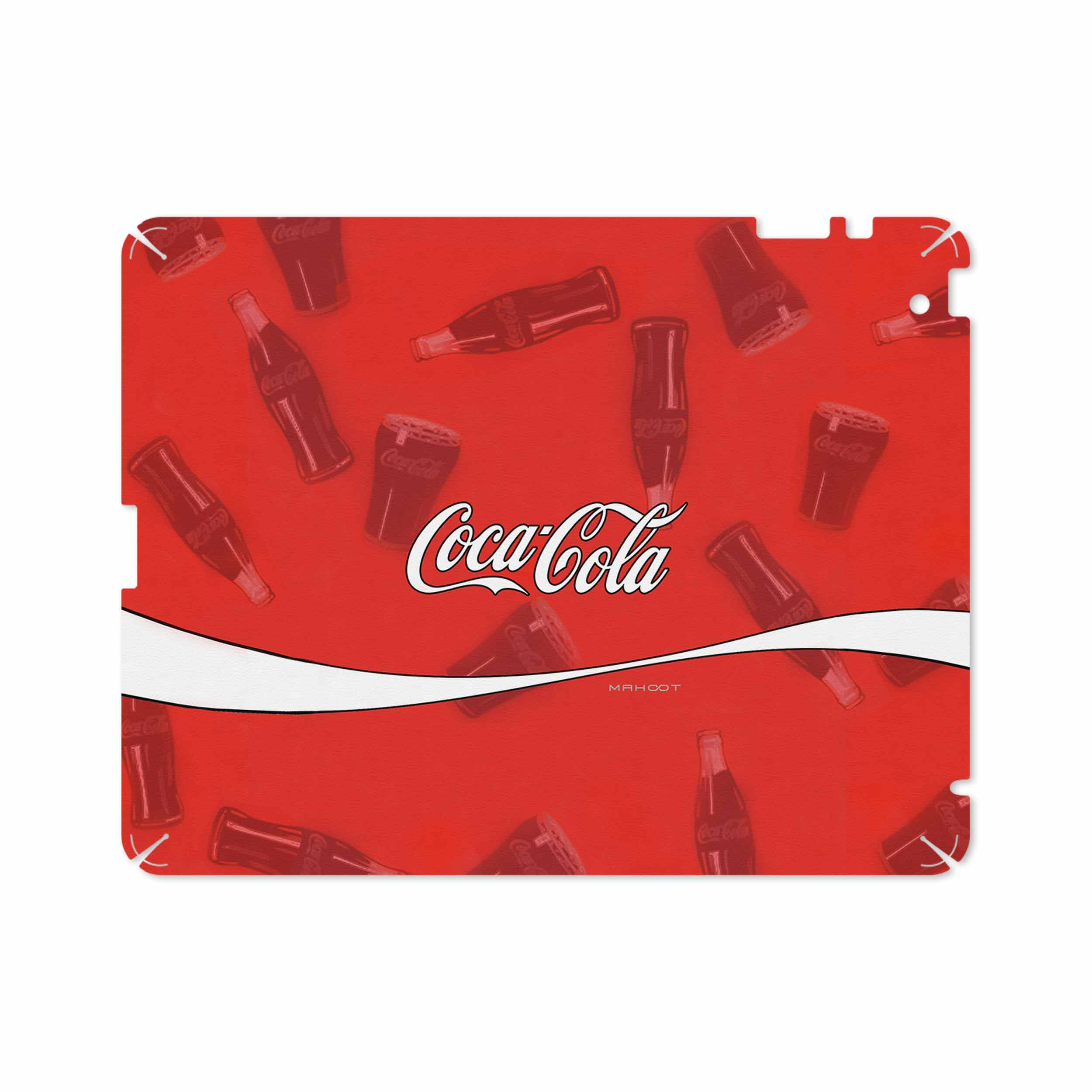 برچسب پوششی ماهوت مدل Coca-Cola-Logo مناسب برای تبلت اپل iPad 2 2011 A1395