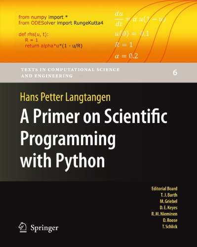 خرید و دانلود نسخه کامل کتاب A Primer on Scientific Programming with Python