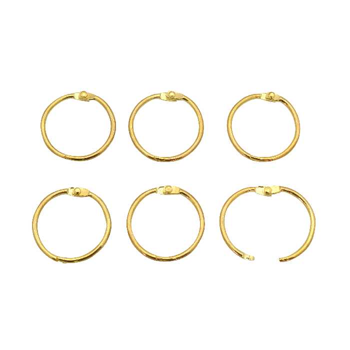 حلقه کلاسور مدل باز شو کد GD30 بسته 6 عددی