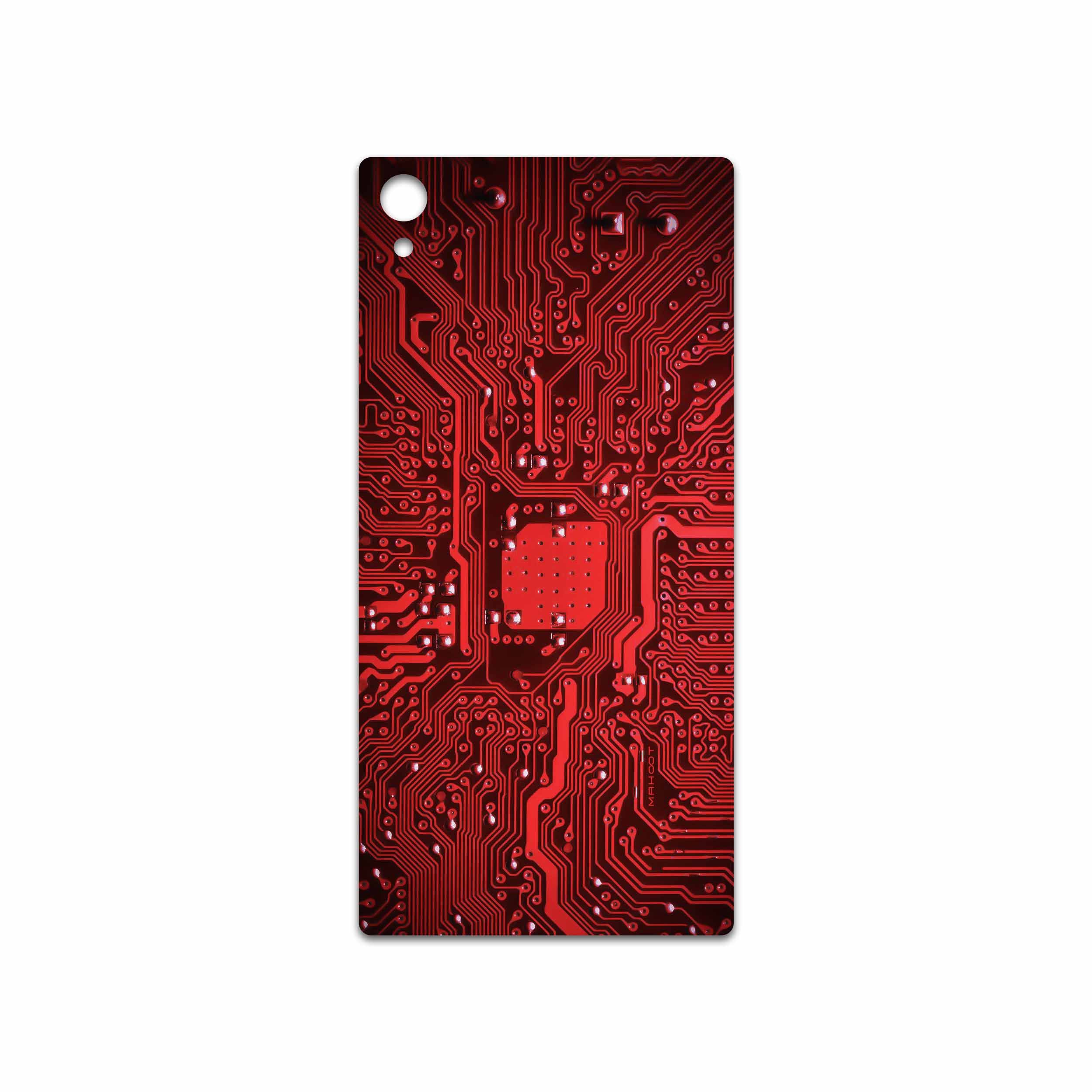 برچسب پوششی ماهوت مدل Red Printed Circuit Board مناسب برای گوشی موبایل سونی Xperia Z5 Premium