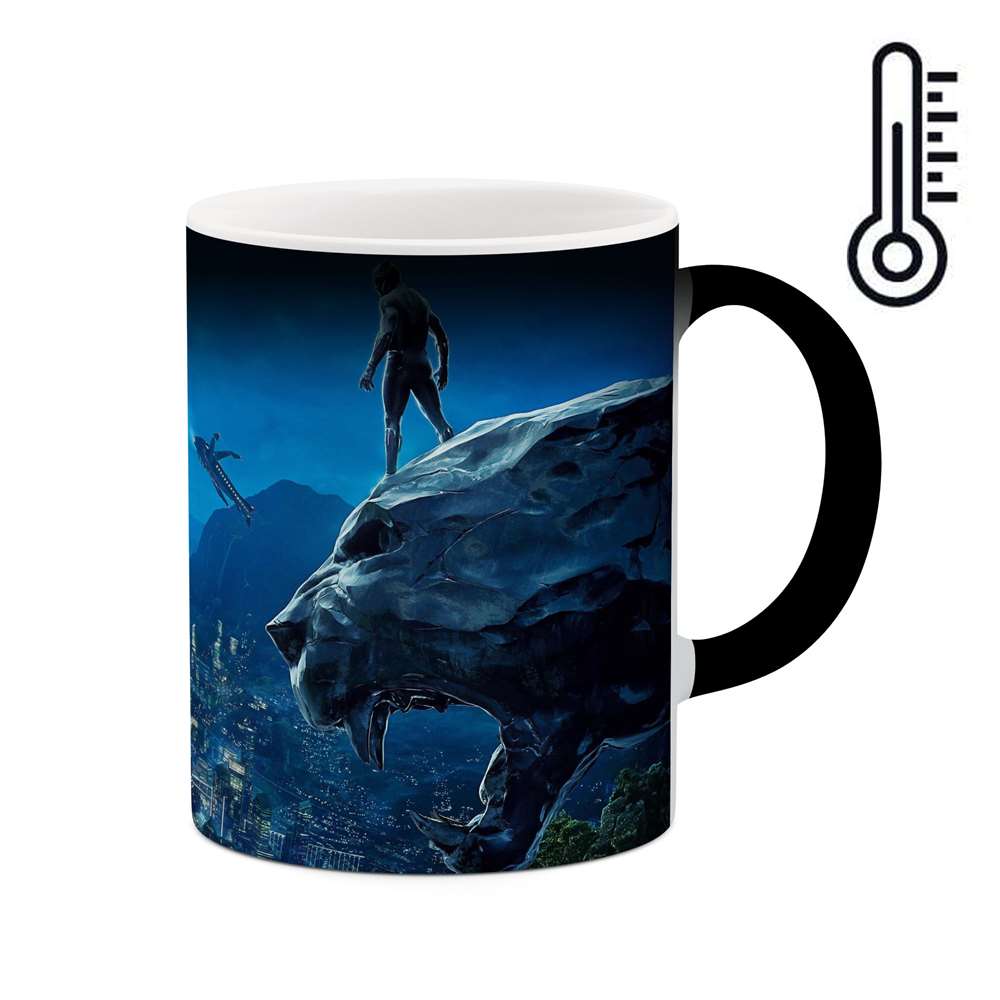 ماگ حرارتی طرح بلک پنتر Black panter  مدل mgph15238