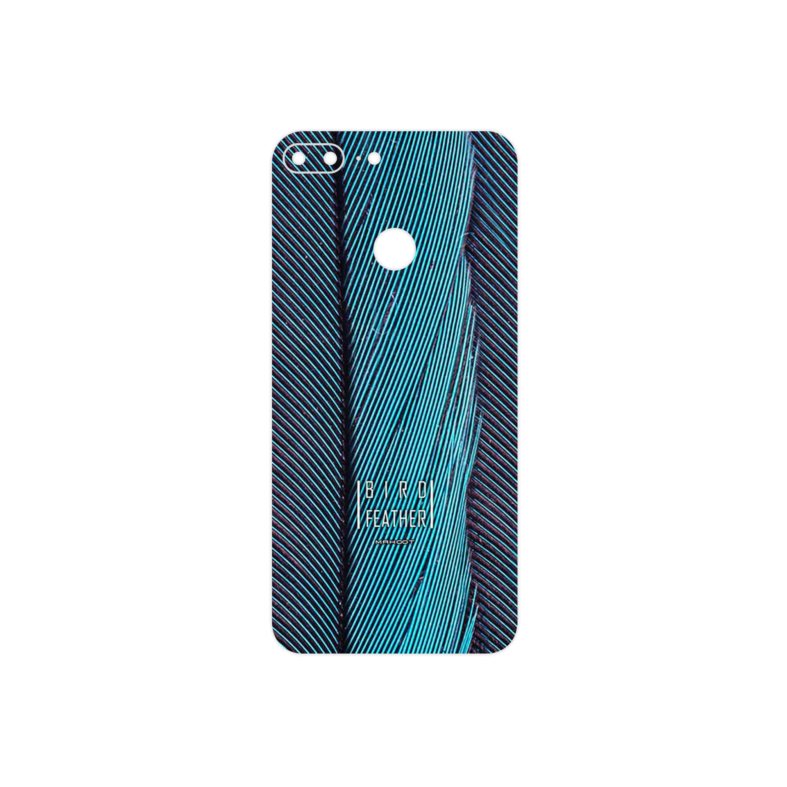برچسب پوششی ماهوت مدل Turquoise feathers مناسب برای گوشی موبایل آنر 9 Lite