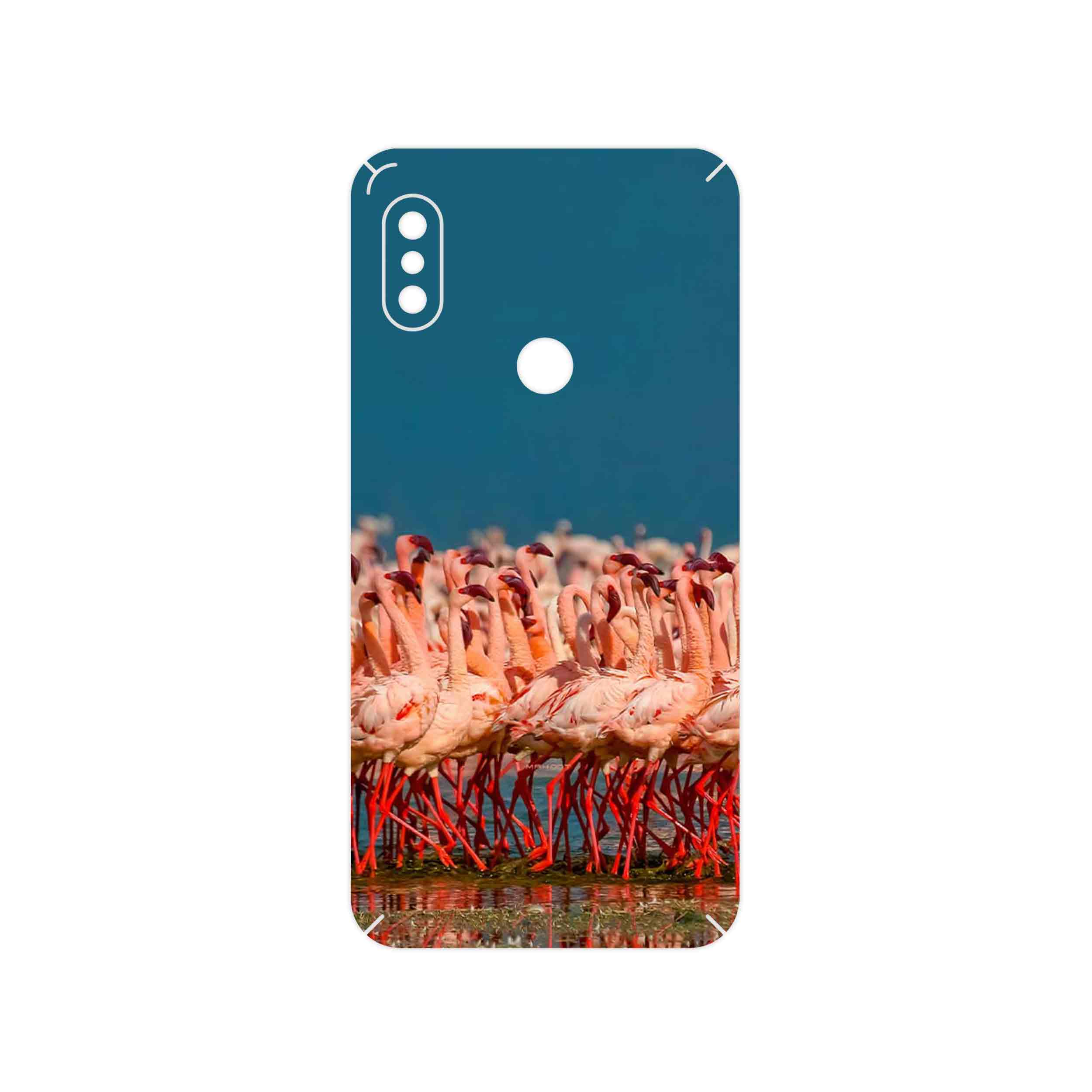 برچسب پوششی ماهوت مدل Flamingo مناسب برای گوشی موبایل شیائومی Redmi Note 6 Pro